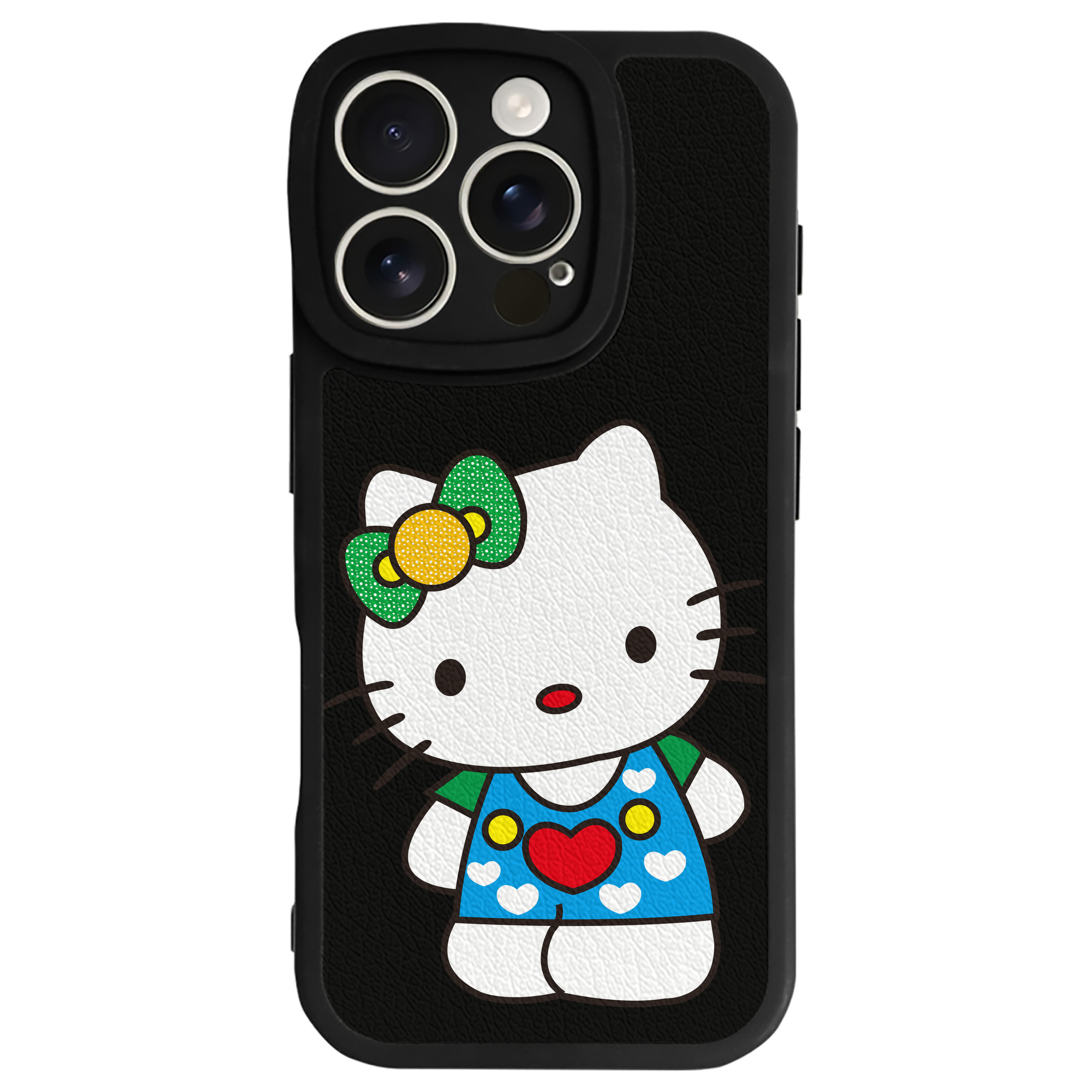 （画像用） Hello Kitty ハローキティ 【iPhone 16シリーズ対応】シリコンスマホケース（レザー調） 材質：シリコン
